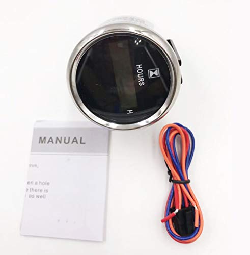 Samdo 52Mm Waterproof 2" Marine Hour Meter Boat Hour Gauge 9-32V With Red Backlight #TOP5