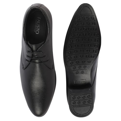 Image of FAUSTO Basics Men's Formal Office Lace Up Shoes