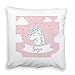 CADEAUX.COM Coussin Personnalisable - Ma Petite Licorne - Coussin Moelleux 40 x 40 cm - Cadeau d'anniversaire