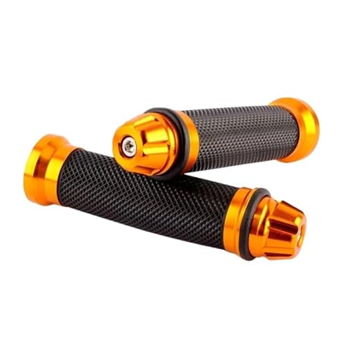 Poignées de guidon moto aluminium 22 mm avec finition usinée durable