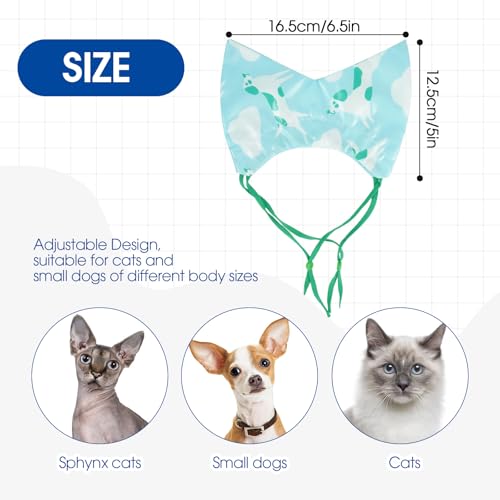 Image of Nanaki Adjustable Cat Shower Cap-Waterproof Sphynx Shower Cap For Cats | For Small Dogs Kitten Puppy, Reusable Pet Ear Protection Ear Covers for Bath Grooming Ear Drops Guard