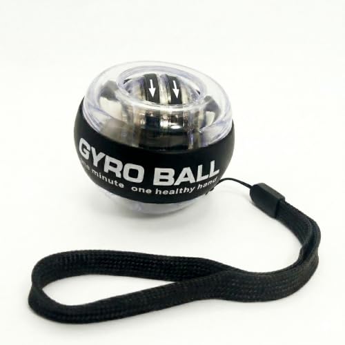Image of Gyro Ball Wrist Strengthener Power Ball with Stainless Steel Core | Hand Grip Trainer | Forearm Exerciser | Finger Strength Trainer for Workout | Rehabilitation & Stress Relief