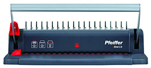 Pfeiffer Plastic Binding Machine Ubind 2.0, Punches Up To 8 Sheets At A Time And Binds Documents Up To 150 Sheets (Pfmb12019) #TOP3