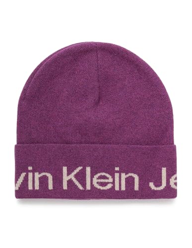 Calvin Klein Cap Logo Beanie Amaranth pour rester au chaud
