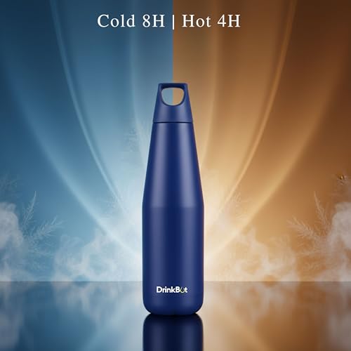 Image of Myst - Double Wall Stainless Steel Water Bottle | Vacuum Insulated | Hot & Cold | Leakproof & Durable | (Navy Blue, 1080 ml)