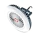 Kavolet Ventilatore da Sospensione a LED, Ventilatore con luce, Ventilatore da Campeggio 2 in 1, con Magnete Posteriore/Gancio Appeso, Ventilatore da Soffitto a LED per Dormitorio Campeggio all'aperto