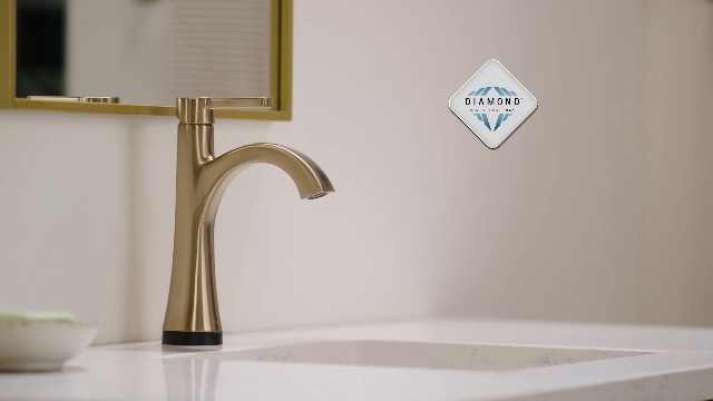Delta Lineax Touchless Bathroom Faucet 1-Hole with Touch On