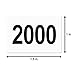 2001-2500 Consecutive Number Labels (1 x 1.5 inch, White - 500 Labels) 2001 to 2500 Number Sequence Stickers for Inventory, Shipping, Distribution OR Manufacturing