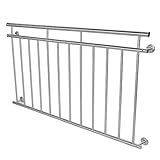 KOMPLETTSYSTEM: Das Montageset des französischen Balkons enthält die Wandbefestigung, den Gewindeanker und die Hutmuttern. Diese Kombinationen bieten Hausbesitzern einen sicheren Schutz für raumhohe Fenster und Balkontüren