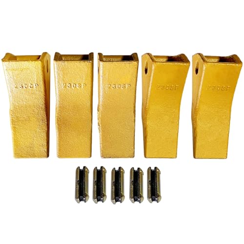 BDI Wear Part 5Pack 230SP Back-Hoe Bucket Teeth Excavators Bucket Teeth w/TF23P Flex Pins for 23 & 230 Series Skid Steer loaders and excavators