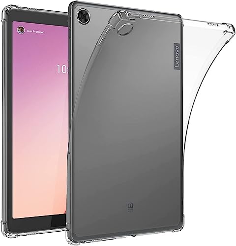 MEMELOKA Funda para Lenovo Tab M8 4th Gen 2023, Transparent Suave TPU Anti-Scratch con Reforzada Silicona Bumper, Anti-Choques Carcasa Protectora Lenovo Tab M8 4th Gen 2023