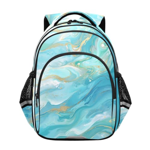 Sac à dos enfant blanc bleu vert pour école maternelle et primaire