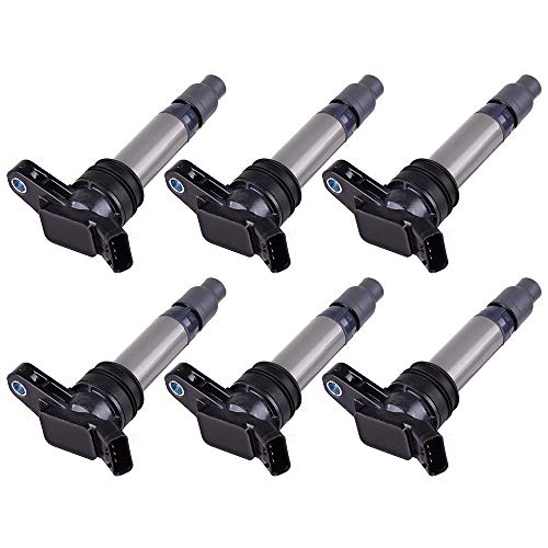AUTOMUTO 6 PCS Ignition Coils Compatible with Land Rove-r LR2 Volvo S60/S80/V70/XC60/XC70/XC90 2007-2016 Replacement for Part-numbers: UF594 C1677