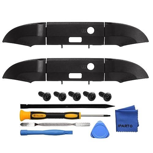 2 Pack Black Replacement RB LB Button Bumpers for Xbox Series X & S Controller Shoulder Trigger Buttons Top Middle Bracket with Tools