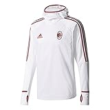 für kalte Wetter geeignet adidas Herren Warm Top Ac Mailand Jacke, White/Vicred/Black, 2XL