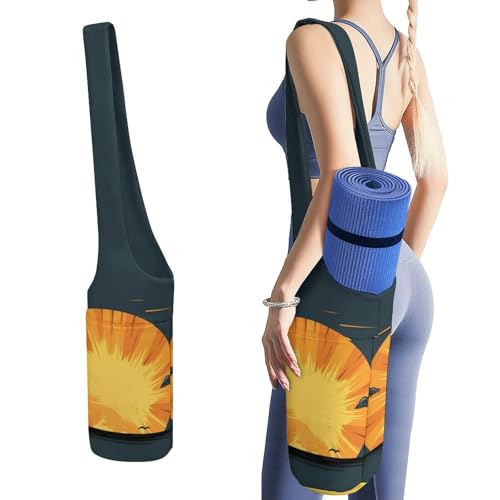 Sac de tapis de yoga grande capacité en toile pour homme et femme Pilates et sport