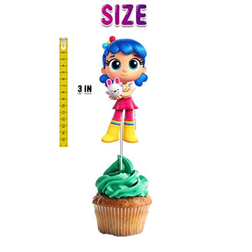 True and the Rainbow Kingdom Cupcake Toppers For Cartoon Birthday Party Supplies.