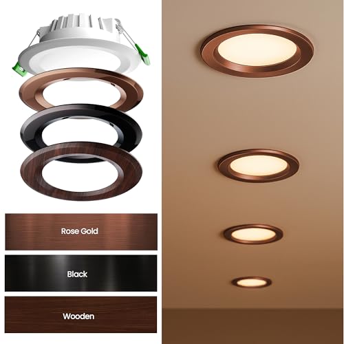 Image of LEDURE Sky Downlight 7W | Extra Bright | Concealed LED Light | Ceiling Light | 7W Warm White Round Downlight |Recessed Mount for Glare-Free | Cutout - 3 inch (Pack of 20)