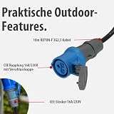 Brennenstuhl Rallonge de Camping CEE 230 V 10 m (H07RN-F 3G2,5 de Couleur Noire, câble d'alimentation de Camping pour Une Utilisation permanente en extérieur, IP44, fabriqué en Allemagne) - 5