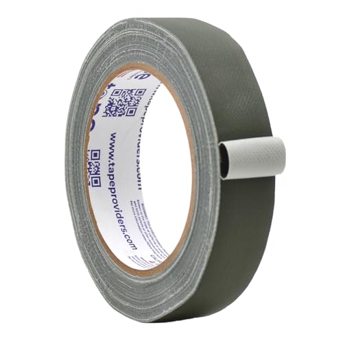 Image of WOD GTC12 Gaffer Tape, Olive Drab Low Gloss Finish Film, 1 inch x 60 ft. (Pack of 48) Residue Free, Non Reflective Cloth Fabric, Secure Cords, Water Resistant, Photography, Filming Backdrop