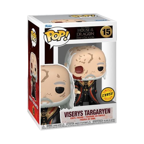 Funko Pop! TV: House of The Dragon Season 2 - Viserys Targaryen Without Mask Chase Bundled with a Byron's Attic Protector - Image 3