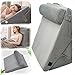 Coussin de Lecture pour Lit avec 3 élévations, Rehausseur Matelas Adulte en Mousse mémoire, Coussin Cale Incliné Triangulaire aidae Soulager Reflux Acide Le Ronflement et Les Maux Dos