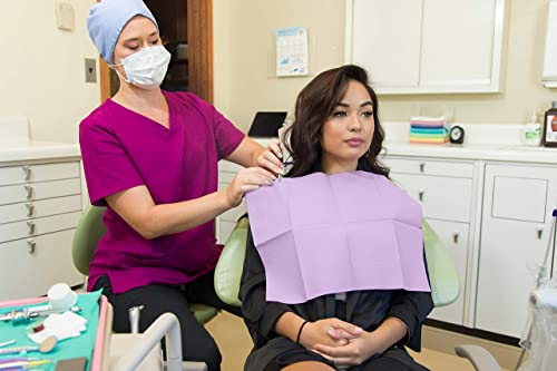 Rainbow-Dental-Bibs-Qty-400-3-Ply-Waterproof-Patient-Bibs-for-Dentist-and-Medical-Trays-Disposable-Napkins-for-Tattoo-Lash-and-Nail-Artists-Arrives-in-Sealed-Packaging