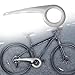 rockible Bike Chain Guard Cover Bicycle Chain Guard for 36-38T Shell Easy to Install Sprockets Cover for Mountain Road Bike Kids Bike, Silver