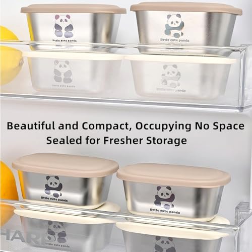 Image of Salad Dressing Container | 100ml Small Reusable Stainless Steel Sauce Cups with Lids | Portable Lunch Bento Box, Picnic & Travel Sauce Containers (Multicolor) (2)
