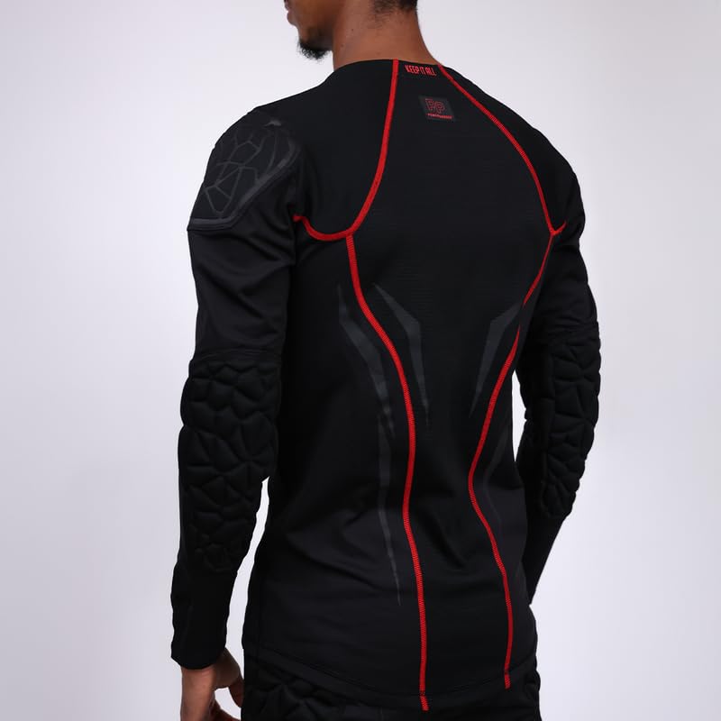 KEEPERsport Torwart Thermo Unterziehtshirt Langarm – integrierte Ellbogen Polsterung, atmungsaktiv, ideal für Torhüter, Größen: 128-XXL