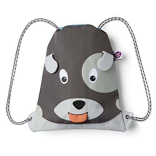 Affenzahn Turnbeutel Turnbeutel für Mädchen und Jungen Kinder 1-5 Jahre, 28.5 x 36.5 x 0.5 cm (B/H/T), Grau