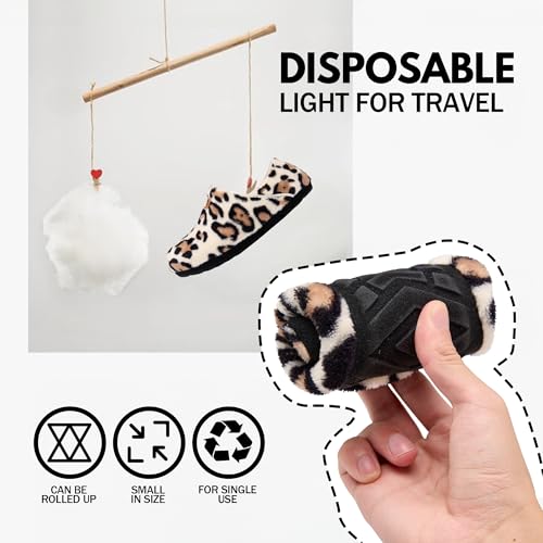 UUBARIS House Slippers for Men Women Furry Slip On Sock Shoes For Traval Indoor Yoga With Thickened Sole3