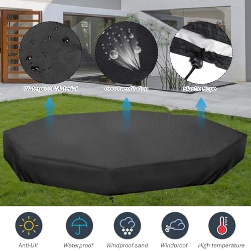 Cubierta de caja de arena con cordón ajustable de alta resistencia para exterior 2