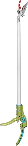 Miniatura 9 de GARTOL Cortar y sujetar podadora de poste, recolector de frutas ligero de 32 pulgadas con mango giratorio de 180, hoja de acero SK5 corta hasta 12