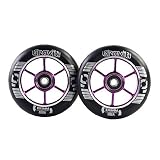 2X SCOOTER PRO STUNT ORO NINJA 5 RUOTA NUCLEO METALLO 100mm ABEC 9