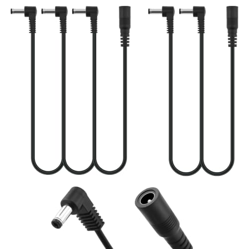 SATUY 2Pcs Guitar Pedal Effect Power Cable, 1 to 2 Way and 1 to 3 Way Daisy Chain, Guitar Effect...