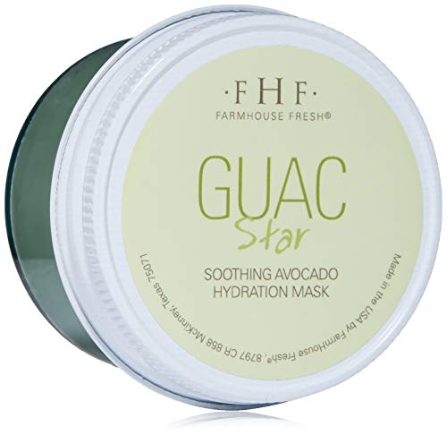 FarmHouse Fresh Guac Star Soothing Avocado Hydration Mask, 3.2 Fl