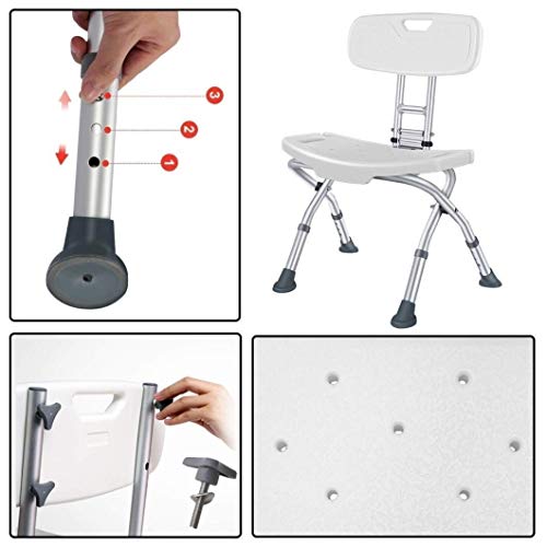 Petite chaise de douche compacte pour sécuriser la baignoire