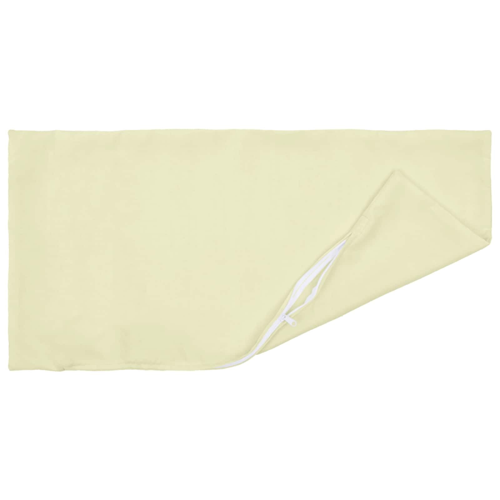 Kissenbezug, 6-teilig, 40 x 80 cm, cremefarben, Polyester, waschbar