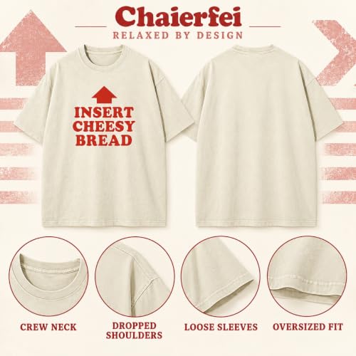 Insert Cheesy Bread Viral Wash Shirt - Image 4