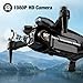ASFSFQ Drone with Camera 1080P HD,Mini Drone for Beginners Kids Adults,Foldable RC Quadcopter with Stable Hover,Trajectory Flight,One Key Take Off/Land,2 Batteries,Toys for Boys and Girls（Black)