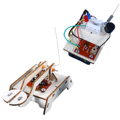UPKOCH Telegrafo in Legno Fai da Te 2 Pezzi, Kit Scientifico Educativo, Giocattolo per Esperimenti e Apprendimento Precoce, Attività Manuale Stem Famiglia