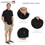 Quiksilver Men's Regular Fit Premium Cotton Short Sleeve Button Down Seersucker Shirt - Image 3