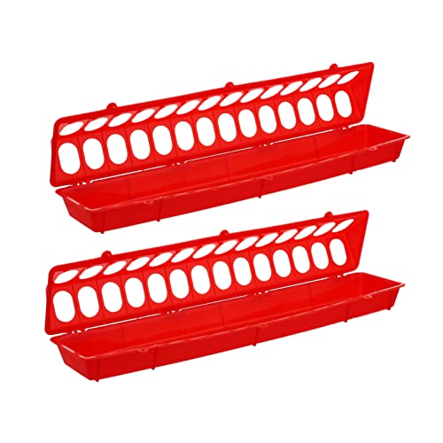 HAPINARY 2pcs Pigeon Feeding Trough Boxes Durable Pigeon Food Dispensers for Birds Convenient Feeding Utensils for Outdoor Use