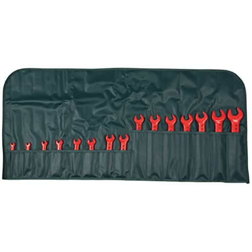 Wiha 20091 1000 Volt Roll Up Insulated Metric Wrench Sets ,15-Piece #TOP8