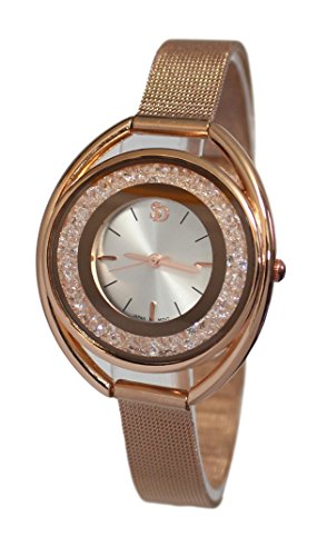 Ernest Montre Femme Maille milanaise doré Rose Collection Dolce Vita