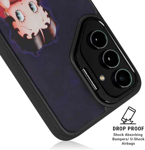 Skinit Kickstand Phone Case Compatible with Galaxy S24 Ultra - Officially Licensed Betty Boop Red Dress Design