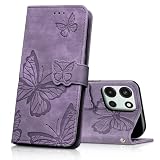 CXTcase Handyhülle für OnePlus Nord 6 Hülle,Schutzhülle Flip Hülle,PU Leder Magnetische Schmetterlings Lederhülle Tasche für OnePlus Nord 6,Lila