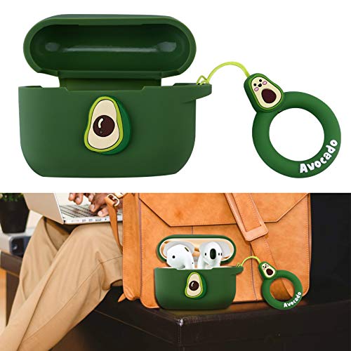 UKCOCO Capa de Fone de Ouvido de Silicone Fruta para Airpods Pro Com Suporte de Fivela 3D Cartoon Ab