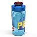 Zak Designs 16oz Kids Durable Plastic Spout Cover and Built-in Carrying Loop, Leak-Proof Water Bottle Design for Travel (16 oz, Paw Patrol Marshall),PWPT-T123
